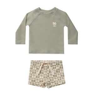 Rylee and Cru Boys Swim Rash guard Set